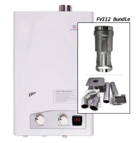 Eccotemp FVI12-NG 4.0 GPM Indoor Natural Gas Tankless Water Heater Horizontal Vent Bundle Open Box