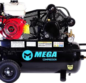 Mega Compressor MP-9022HGE Air Compressor 22 Gallon 9 HP 180 PSI Gas Honda Engine Electric Start New