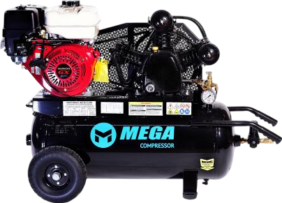 Mega Compressor MP-9022HGE Air Compressor 22 Gallon 9 HP 180 PSI Gas Honda Engine Electric Start New