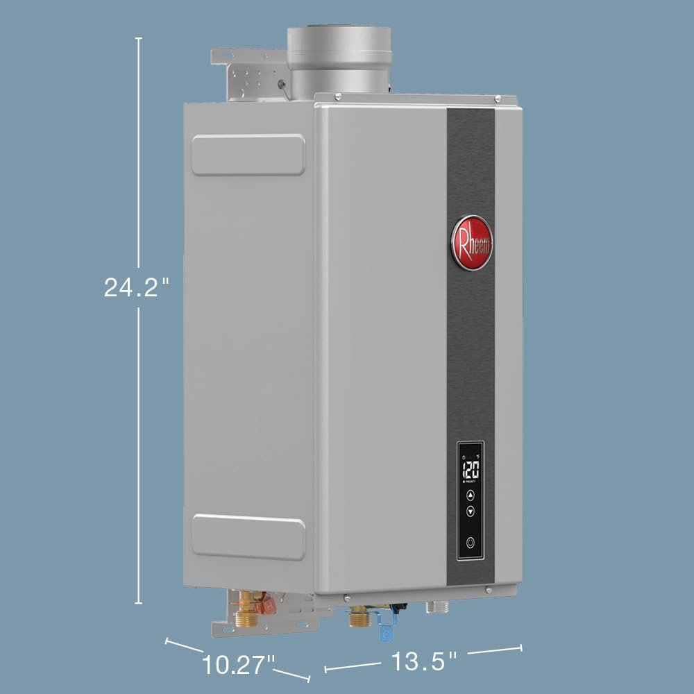 Rheem RTG-95DVLN-3 9.5 GPM Indoor Tankless Water Heater Natural Gas High-Efficiency Non-Condensing New