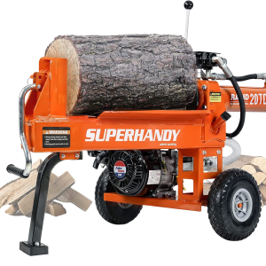 Super Handy GUO077 Portable 20 Ton Gas Powered Log Splitter New
