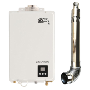 EZ Tankless EZSUPNG Supreme Indoor Tankless Water Heater 8.2 GPM 165000 BTU Natural Gas Direct Vent Kit Manufacturer RFB